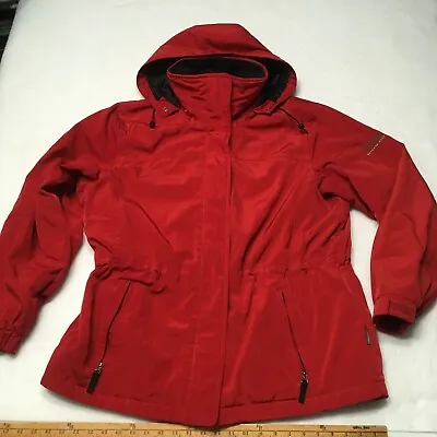 Vintage Pacific Trail Men’s Jacket Hooded Full Zip Rain Snow Red  XL • $16.88