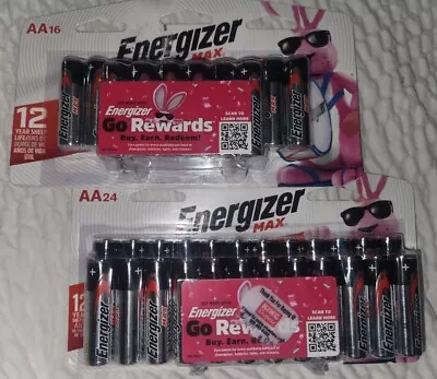 NEW Energizer (1pk) MAX AA16 & (1pk) AA24 Alkaline Batteries =     40 Pack  • $20