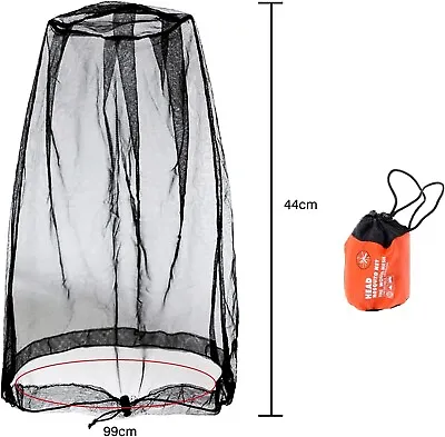 LABOTA Mosquito Net Mosi Insect Bug Midge Mesh Face Head Protector 3 Pack • £5