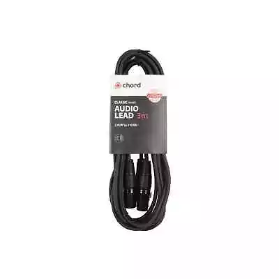 Twin XLR Male To Twin XLR Female Audio Lead 3 METRE Cable • £8.99