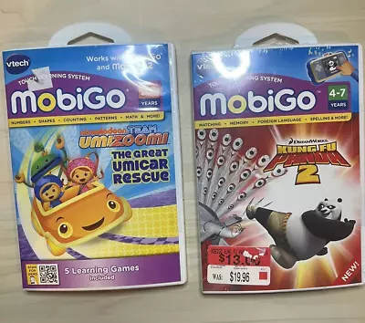 Set MobiGo Touch Learning Games: Nickelodeon Umizoomi & Kung Fu Panda 2 • $22.50