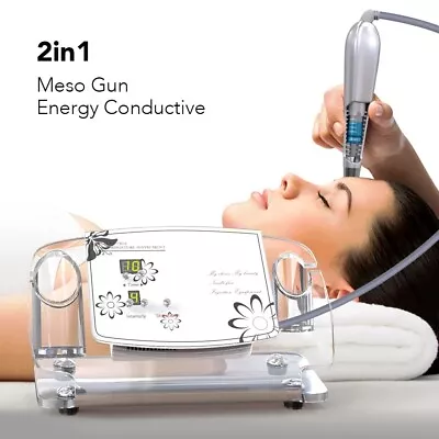 2in1 Electroporation Facial Skin Whitening Meso Therapy Mesotherapy SPA Machine • $151.05