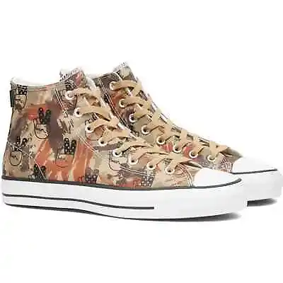 Converse Chuck Taylor All Star Pro Hi Peace Camo Skate Shoes Brown UK 10 • £39.99