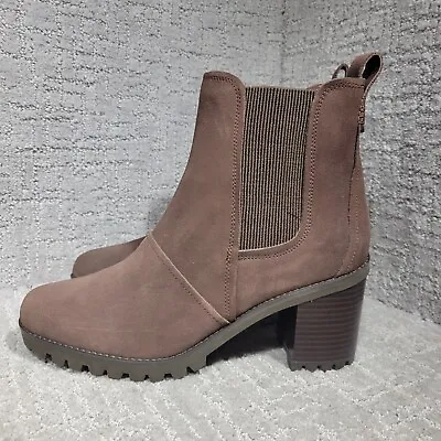 Ugg Hazel Womens Size 11 Brown Suede Waterproof Block Heel Chelsea Boots 1103766 • $99.99