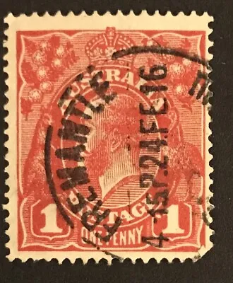 $3.90 • Buy Australia KGV 1d Red Stamp FREEMANTLE W.A Postmark