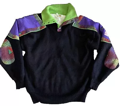 Rossignol Sweater Ski Mens L Slalom Racing R Gear Lined Snow Bion II Vtg 80s • $79.95