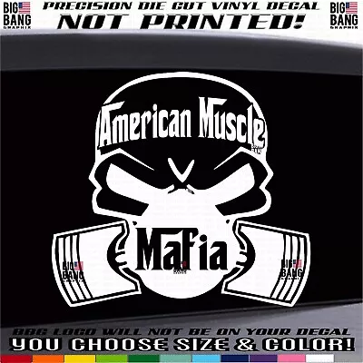 American Muscle Mafia Vinyl  DECAL STICKER Die Cut Custom Street Rod USA Made • $19.50