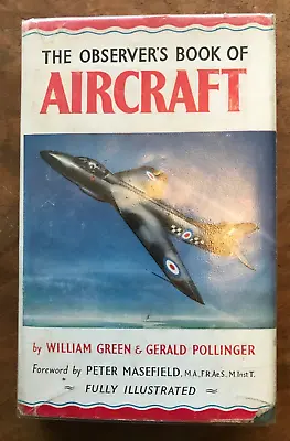 The Observer's Book Of Aircraft 1956 Edition Dust Jacket • £11.95