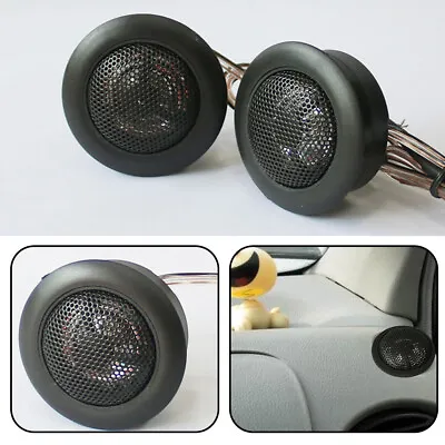 2pcs Mini Car Round Speaker Audio Stereo Super Power Loud Dome Tweeter 500W • £11.92