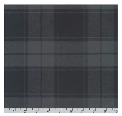 RK ~ Mammoth Woven  Flannel 100% Cotton ~ SRKF-21396-2 BLACK ~ 1/2 Yard • $5.75