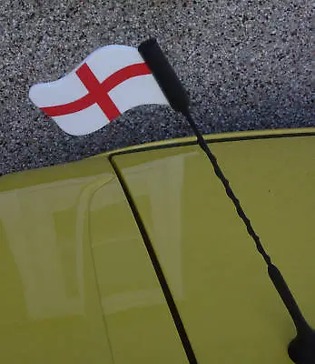 St. George X Cross Car Van Aerial Flag Topper Bargain & Includes UK P&P • £4.99