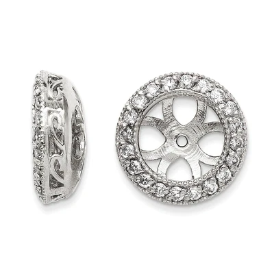 $224.47 • Buy 14K White Gold Diamond Earring Jacket Mountings Jewerly