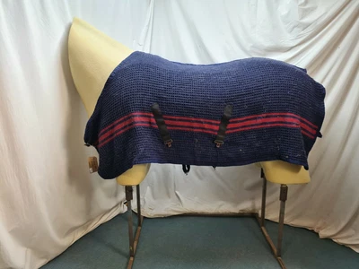 £9.99 • Buy Used 5'9 Waffle Horse Rug #D644