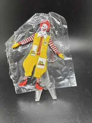 Vtg. McDonald's Corp. Ronald McDonald 1995 Rare Keychain 3.5” Sealed • $18.74