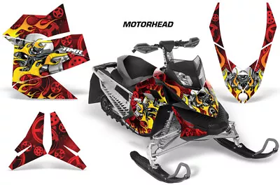 Snowmobile Graphics Kit Sled Decal For Ski Doo Rev XP 08-12 MOTORHEAD R • $199.95