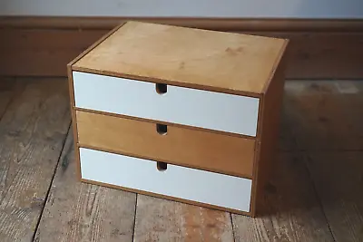 IKEA Plywood Wooden 3 Drawer Mini Unit • £35