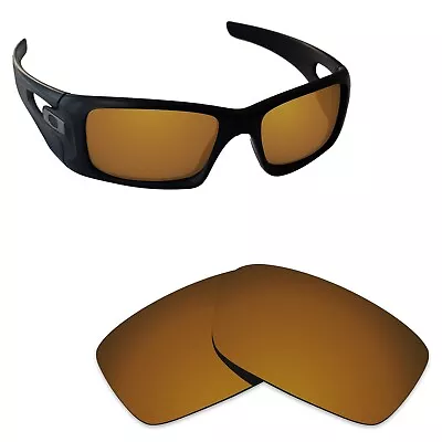 Alphax Flare Gold Polarized Replacement Lenses For Oakley Crankcase OO9165 • $9.99