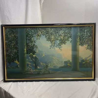 Antique Maxfield Parrish  Daybreak  The House Of Art NY Orig.Print 20 X32”VGC • $200