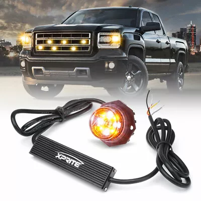 $33.99 • Buy Xprite White Amber Mix LED Hide-A-Way Replacement Strobe Lights Internal Mount