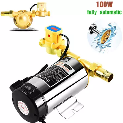 100W Automatic Priming Water Pressure Booster Pump Home Stainless Shower • $39.82