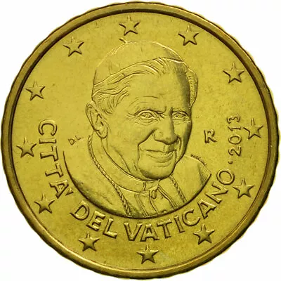 [#461877] VATICAN CITY 10 Euro Cent 2013 MS Brass KM:385 • $22.04