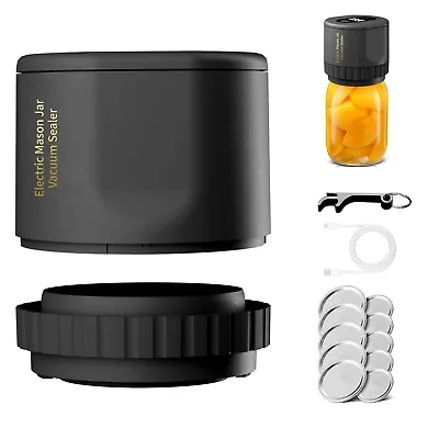 Electric Mason Jars Vacuum Sealer Kit For Wide Mouth And Regular Mouth Mason US • $18.28