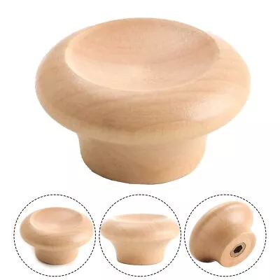 Solid Wood Pot Lid Knob Replacement Pan Cover Handle Kitchen Cookware Lid • £5.30