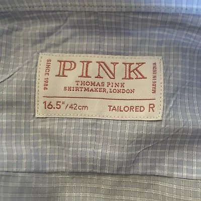 Pink Thomas Pink Shirtmaker London Tailored R 16.5 42 • $18