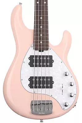 Ernie Ball Music Man StingRay Special 5 HH Bass Guitar - Pueblo Pink With • $2899