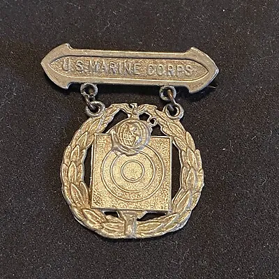 Original WW1 USMC Marine Corp Marksman Sharpshooter Pin • $150