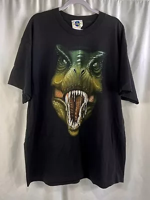 Vintage Jurassic Park T-Rex Shirt Universal Studios Ride Double Sided 2XL 90s • $120