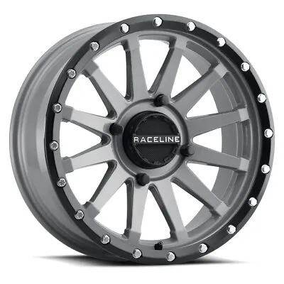 Raceline Trophy 17x7 ATV/UTV Wheel - Stealth Grey (4/137) +10mm • $176