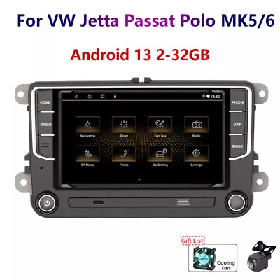 Carplay 2-32G Android13 For VW Jetta Passat Polo MK5/6 Golf Car Stereo Radio GPS • $149.99