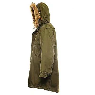 Us Army M-1951 M51 Fishtail Parka Complete Coyote Fur 1952 Medium W Liner • $1250