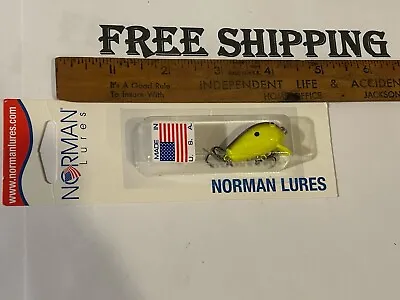 Vintage Norman Q Bug Ultra Light Rattle Crankbait Lure CHART/BLACK COLOR NIP NOS • $10.65