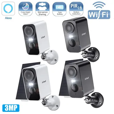 IeGeek 3MP/5MP Wireless IP Security Battery Camera WIFI CCTV System Outdoor Home • £34.99