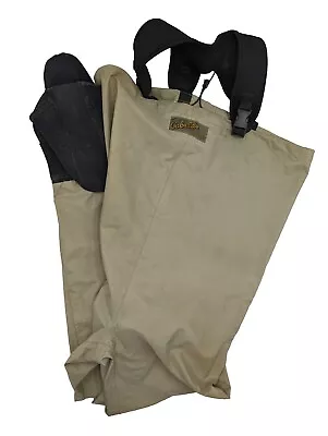 Cabelas Dry-Plus Stocking-Foot Trout Fishing Waders For Men Tan MR 83-0203 (A3) • $29.99