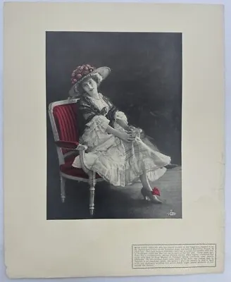 Original 1912 Art Print Gaby Deslys French Singer Actress Broadway Winter Garden • $19.95