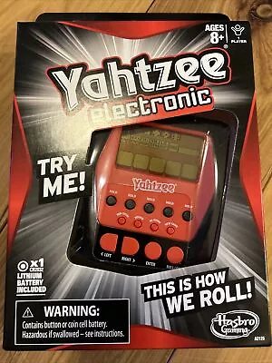 NEW Hasbro YAHTZEE Handheld Digital Electronic Game A2125!!This Is How We Roll ! • $14.95