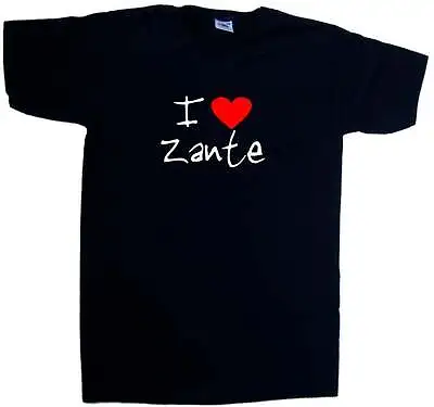 I Love Heart Zante V-Neck T-Shirt • £9.99