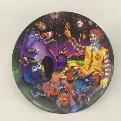 McDonalds Ronald And Friends 4th Of July Melamine Plastic Plate 2002  9.5” Dia. • $14.04