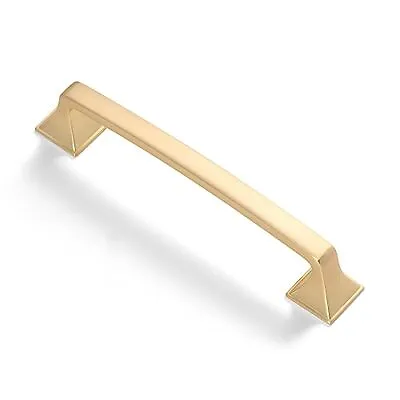 $29.14 • Buy Gold Drawer Pulls Brushed Gold Square Cabinet Pulls 4 Pack 5 Inch 128mm Kitch...