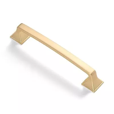 $29.14 • Buy Gold Drawer Pulls Brushed Gold Square Cabinet Pulls 4 Pack 5 Inch 128mm Kitch...