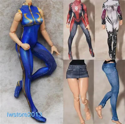 1:12 Bodysuit Tights Combats Clothes For 6  Female Phicen TBL Figure Body Toys • $15.63