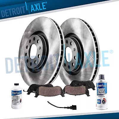 312mm Front Disc Rotors + Ceramic Brake Pads For Audi Q3 Quattro Passat Tiguan • $121.70