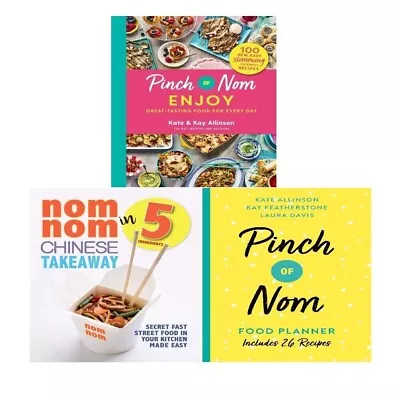 Pinch Of Nom Enjoy Nom Chinese Takeaway Food Planner 3 Books Collection Set • £21.99