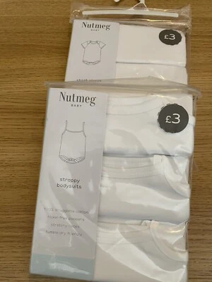 £0.99 • Buy 6 Baby Vests 0-3 Months New Short