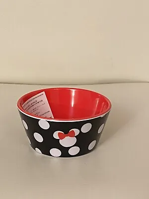 NEW DISNEY STORE MINNIE MOUSE SMALL MELAMINE BOWL BNWT 4” 10cm D • £12.99