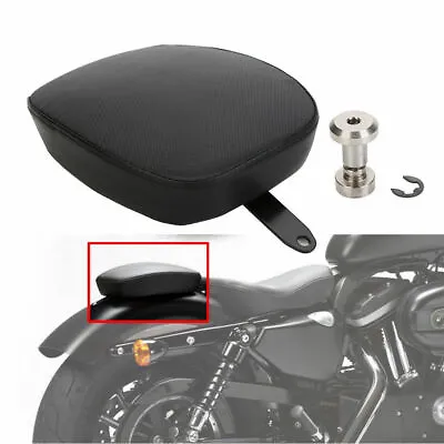 Motorcycle Rear Seat Passenger Pillion Pad For Harley Sportster XL1200 883 72 AS • $27.99