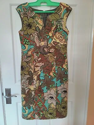 £12.50 • Buy Gorgeous Autumnal, Lined, Linen Dress By Jessica Howard Size 10 Uk. Ex. Cond.